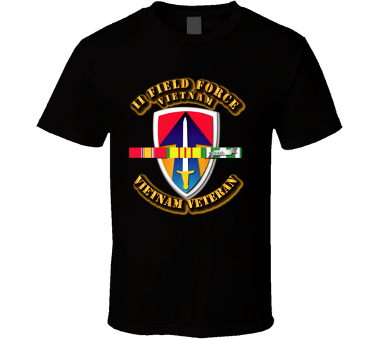 Army -  II Field Force w SVC Ribbons T Shirt