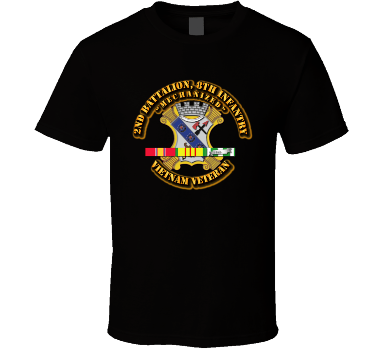 2nd Battalion, 8th Infantry w SVC Ribbon T Shirt
