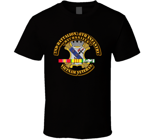 2nd Battalion, 8th Infantry w SVC Ribbon T Shirt