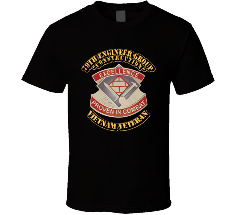 DUI - 79th Engineer Group (Construction) NO SVC Ribbon T Shirt