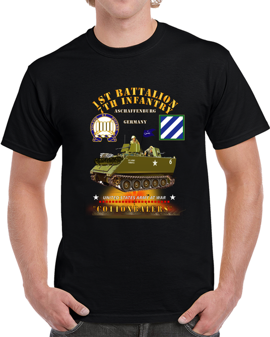 Army - 1st Bn 7th Infantry - Aschaffenburg Frg - M113 Apc  - Cottonbalers X 300 T Shirt