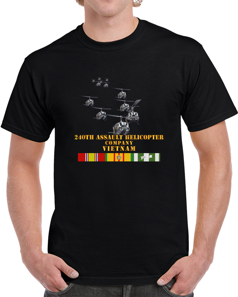 Army - 240th Assault Helicopter Co W Vn Svc T Shirt