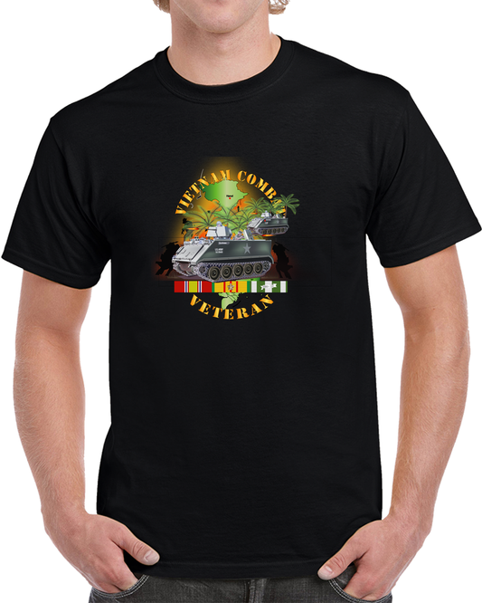 Army - Vietnam Combat Vet -  W Apcs- Ambush T Shirt