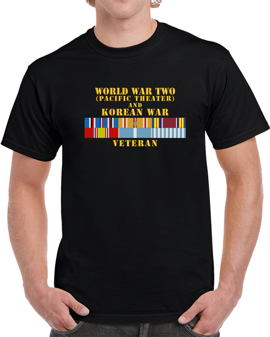 Army - Wwii - Pacific Theater - Korean War Veteran T Shirt