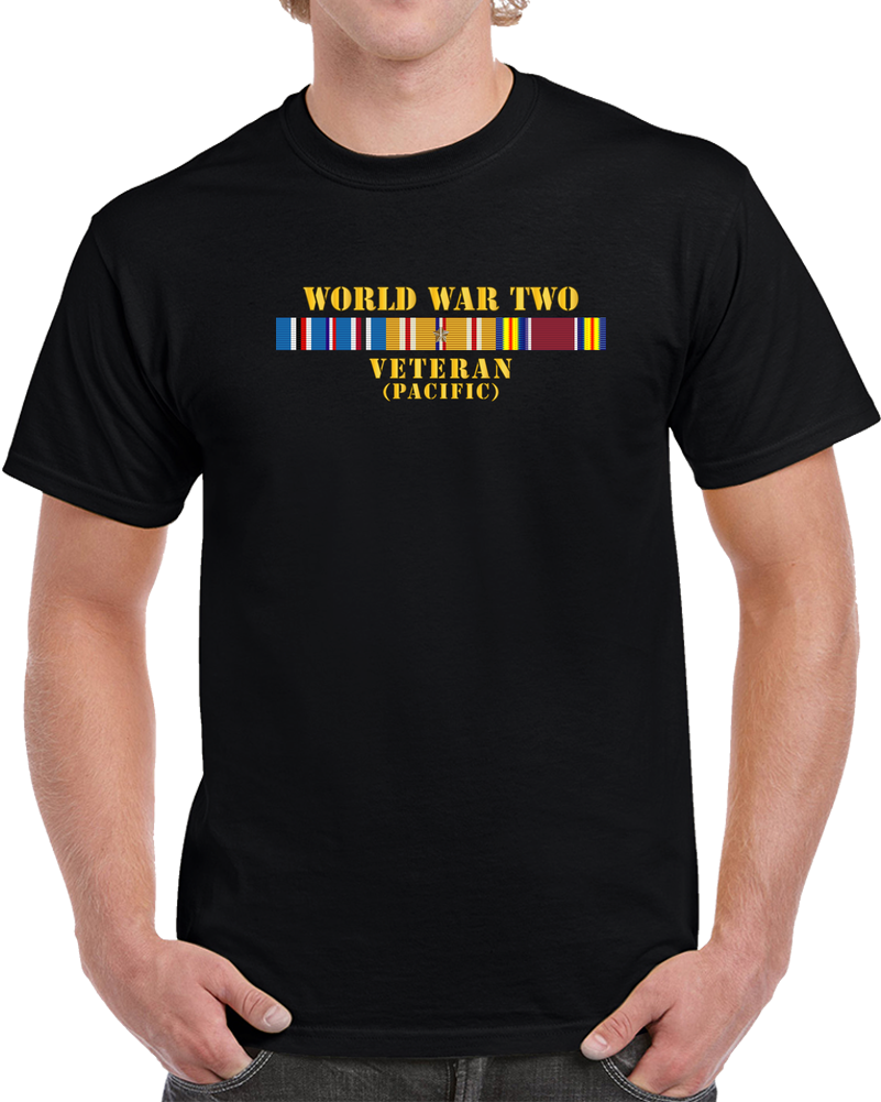 Army - Wwii Veteran W Pac Svc T Shirt