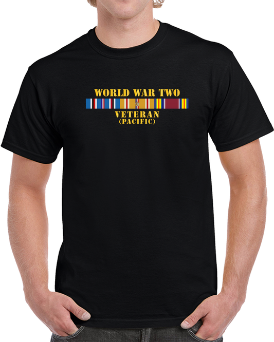 Army - Wwii Veteran W Pac Svc T Shirt