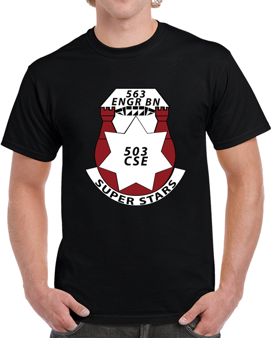 Army  - 563rd Engineer Battalion - Dui W Ss Wo Txt X 300 T Shirt