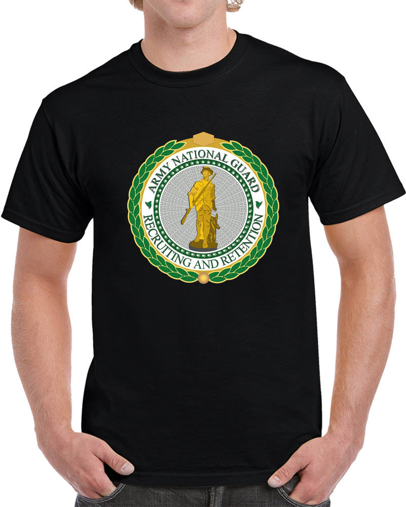 Badge - Army National Guard Retention - Recruiting Badge  - Senior Wo Text  X 300 T Shirt