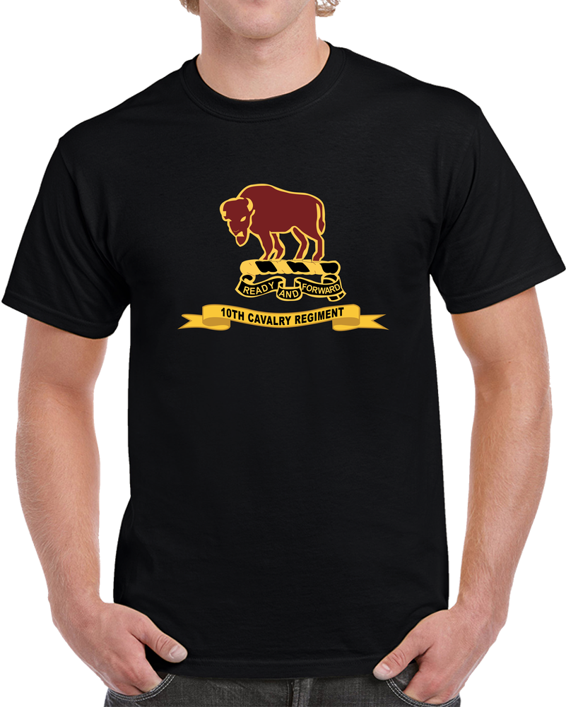 Army  - 10th Cavalry Regiment W Ribbon X 300 T Shirt