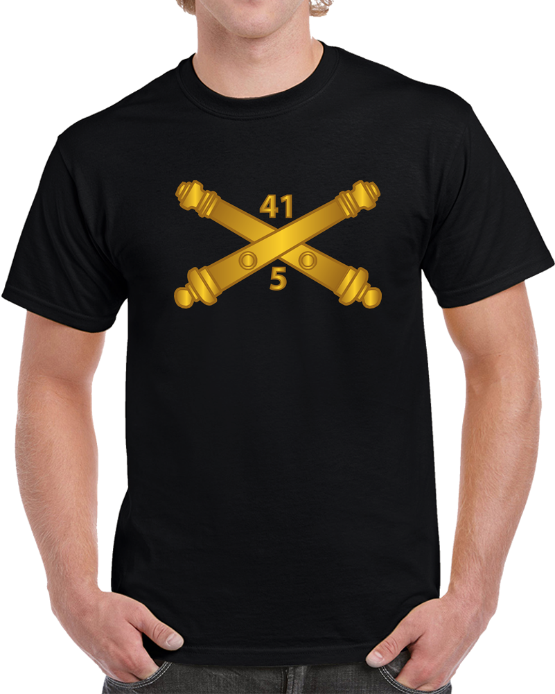 Army - 5th Bn 41st Artillery  W Branch X 300 T Shirt