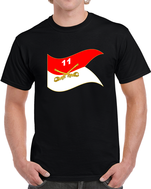 Army - 11th Armored Cavalry Regiment Guidon Waving X 300 T Shirt