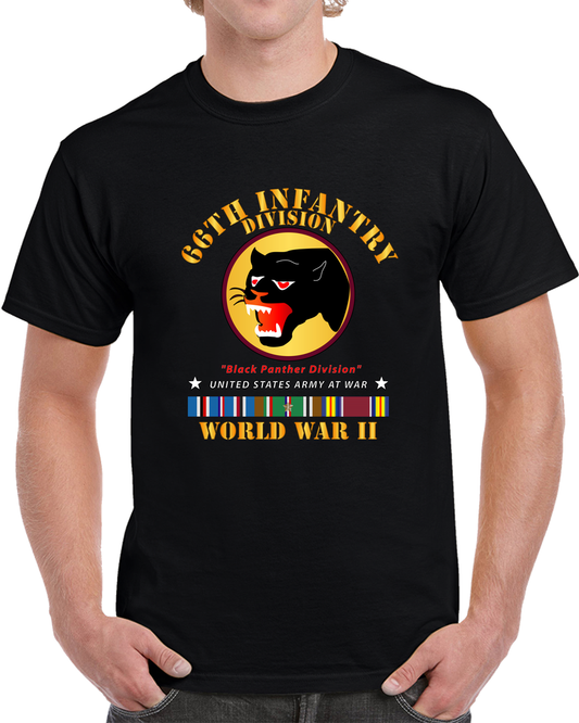 Army - 66th Infantry Division - Black Panther Division - Wwii W Eu Svc X 300 T Shirt