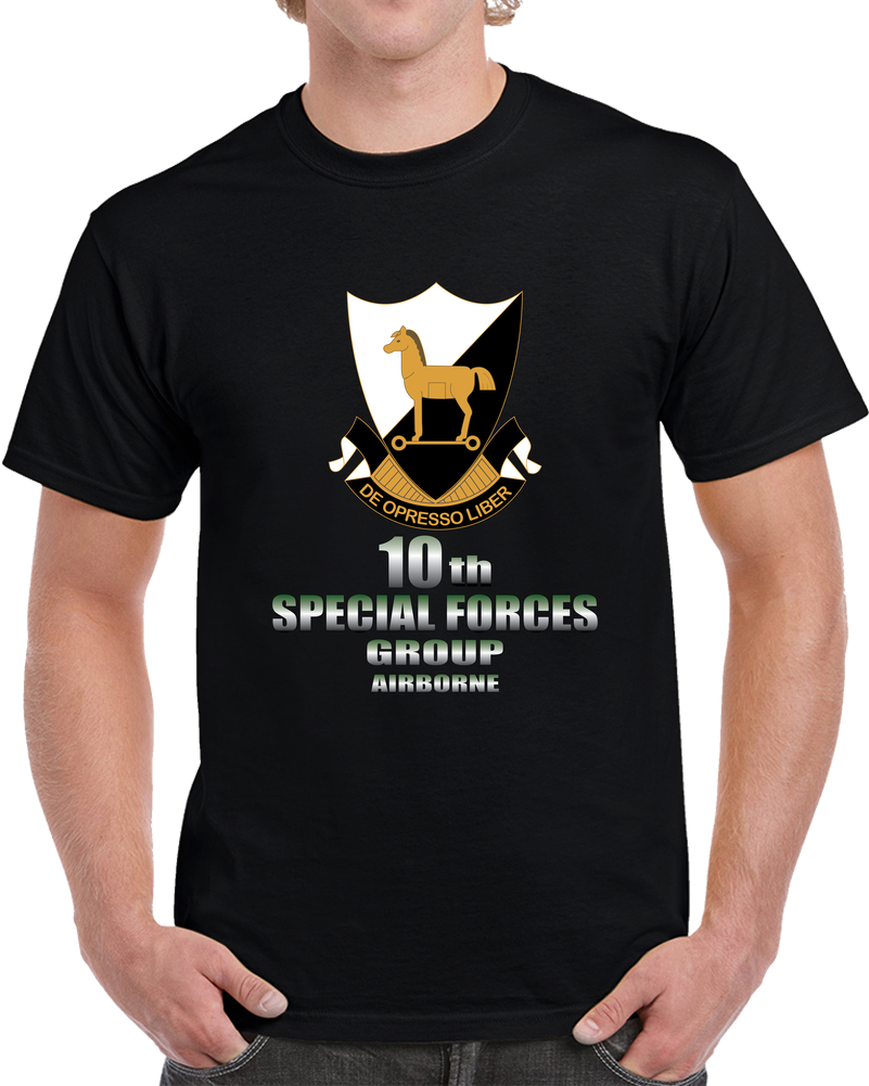 Army - 10th SFG - 1956 w DUI X 300 T Shirt