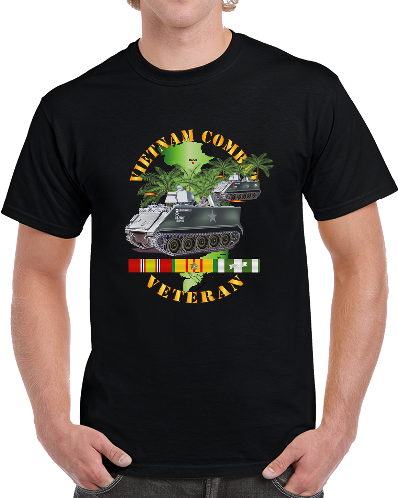 Army - Vietnam Combat Vet -  W Apcs T Shirt