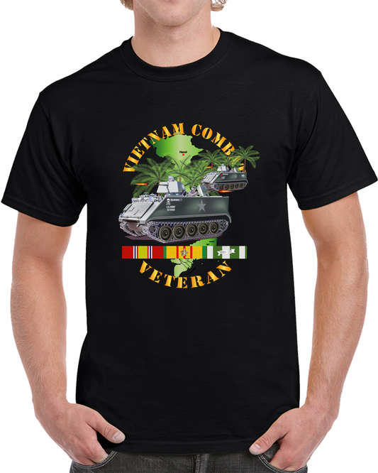 Army - Vietnam Combat Vet -  W Apcs T Shirt