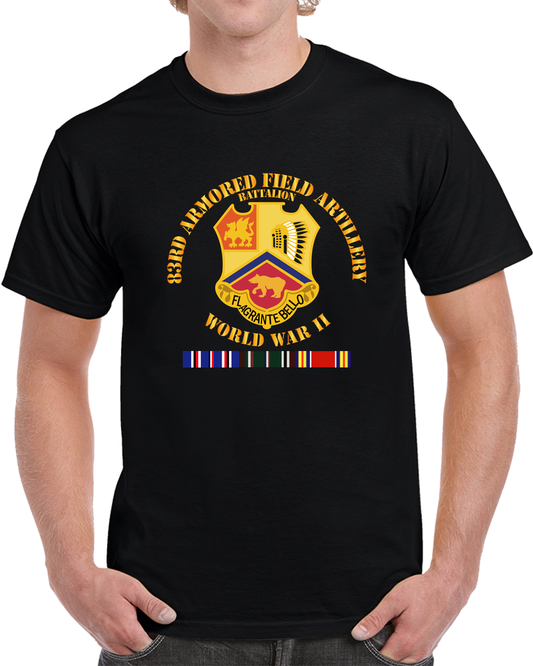 Army - 83rd Armored Field Artillery Bn - WWII W EU SVC T Shirt
