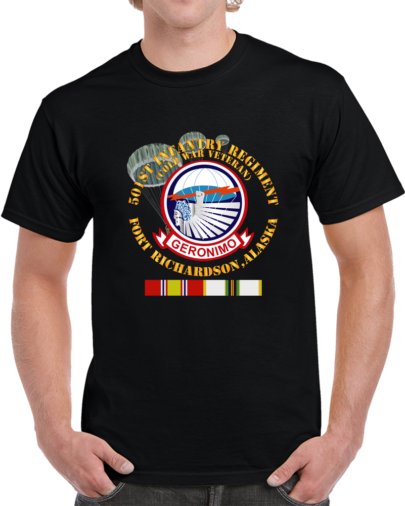 Army - 501st Infantry Regiment - Ft Richardson, AK W COLD SVC T Shirt