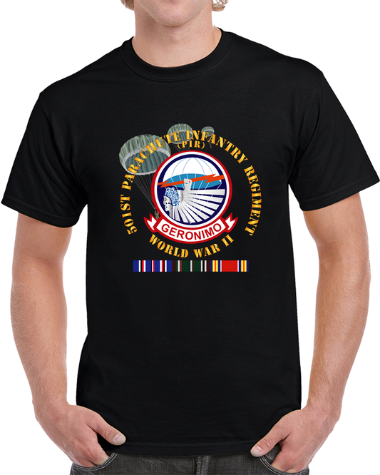 Army - 501st Infantry Regiment - WWII W EU SVC T Shirt