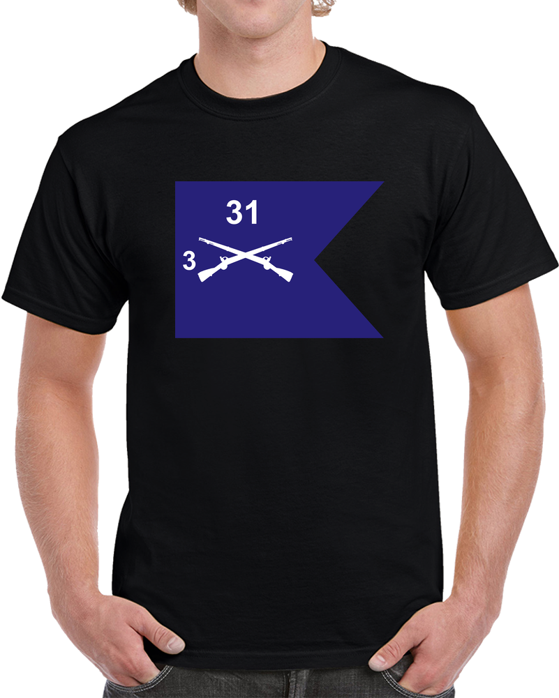 Army - Guidon - 3rd Bn 31st Infantry T Shirt
