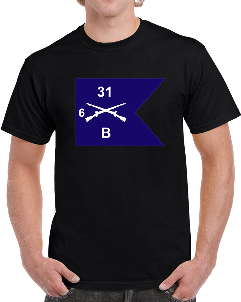 Army - Guidon - B Co 6th Bn 31st Infantry T Shirt
