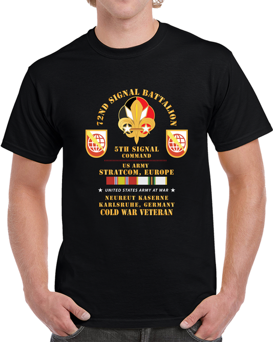 Army - 72nd Signal Bn, 5th Signal Command, USA STRATCOM, EUR, Karlsruhe, Germany W COLD SVC X 300 T Shirt