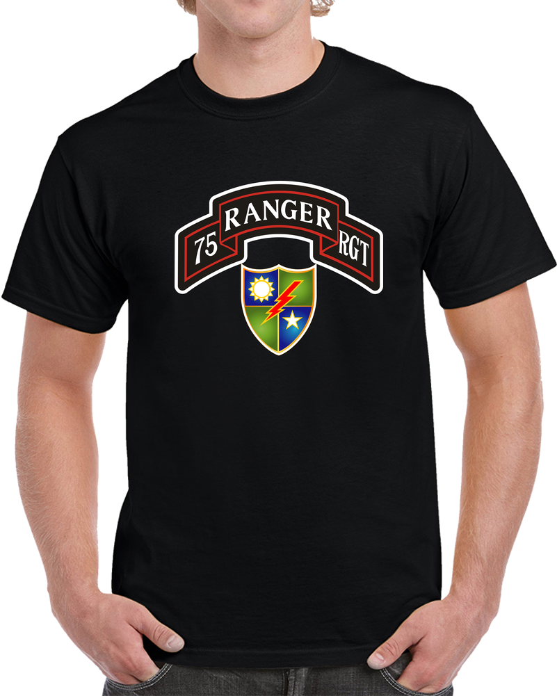 SOF - 75th Ranger Regiment - Airborne Ranger W OS Out  X 300 T Shirt