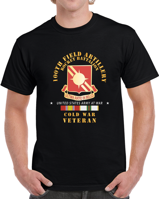 Army  - 100th Field Artillery Rocket Battalion - Cold War W COLD SVC X 300 T Shirt