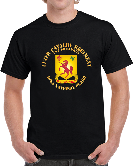 113th Cavalry Regiment - DUI - Iowa National Guard X 300 T Shirt