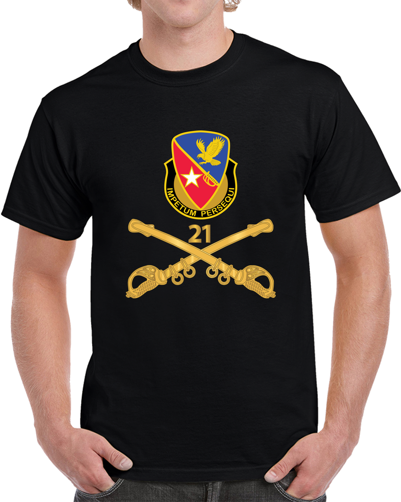 Army  - 21st Cavalry Brigade - DUI W Cav Branch Wo Txt X 300 T Shirt
