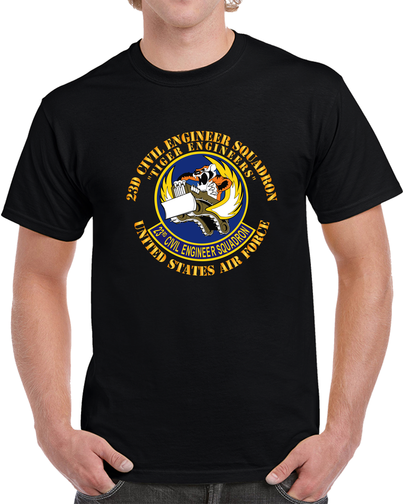USAF - 23d Civil Engineer Squadron - Tiger Engineers T Shirt