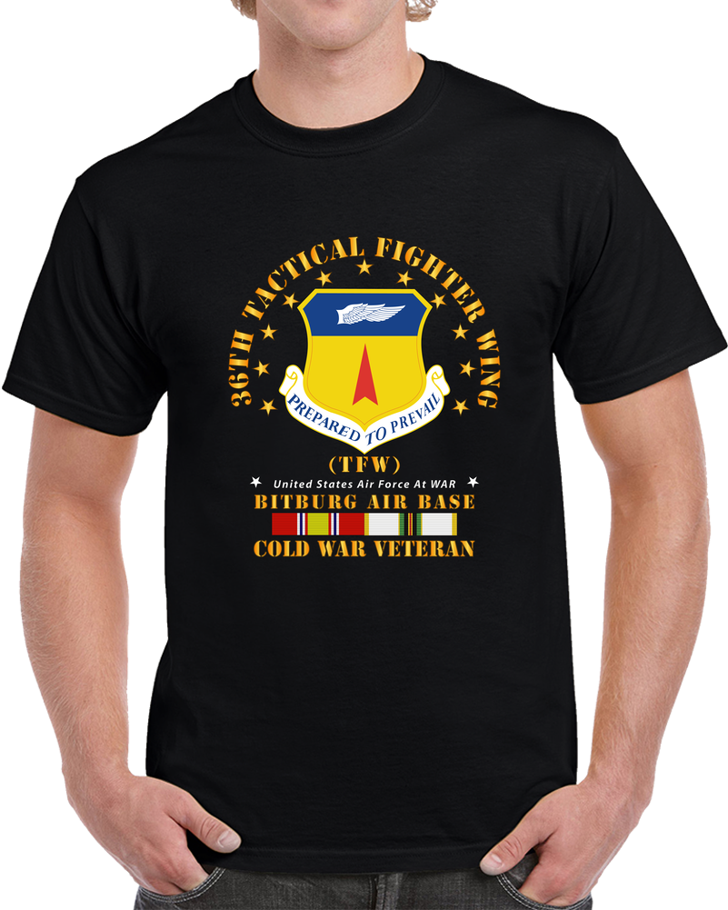 USAF - 36th Tactical Fighter Wing - Bitberg AB - Cold War Vet T Shirt