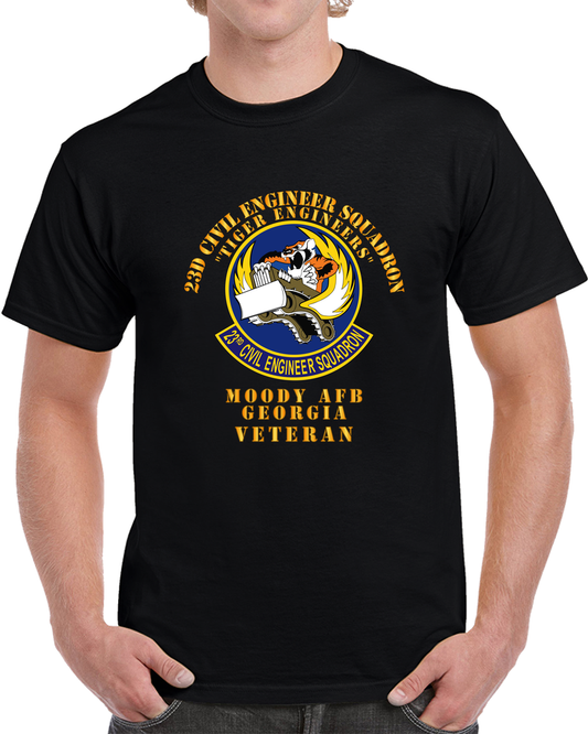 USAF - 23d Civil Engineer Squadron - Tiger Engineers - Moody AFB, GA T Shirt