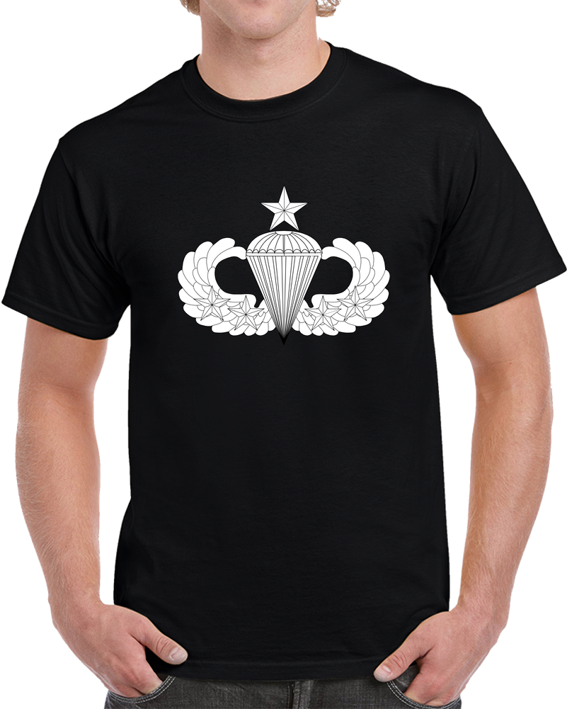 Badge - Army - Parachutist - Senior - 4 Combat Star - LA X 300 T Shirt
