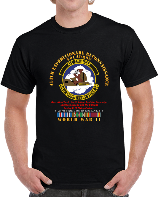 Army - 414th Expeditionary Reconnaissance Squadron - AAC W  WWII  EU SVC T Shirt
