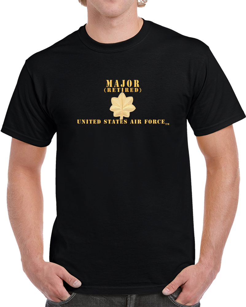 USAF - Major - MAJ - Retired X 300 T Shirt