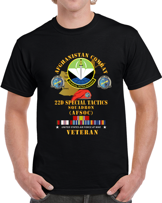 USAF - Afghanistan Vet W 22d Special Tactics Squadron X 300 T Shirt