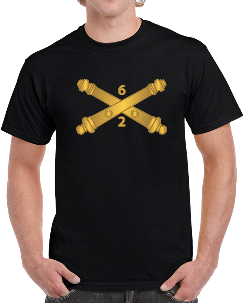 Army - 2nd How Bn (105mm)(sp), 6th Artillery W Branchwo Txt  X 300 T Shirt