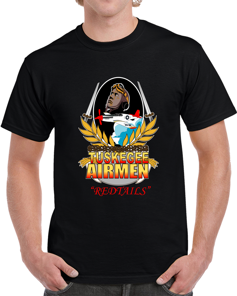 Army Air Corp - Tuskegee Airmen - Red - Redtails X 300 T Shirt