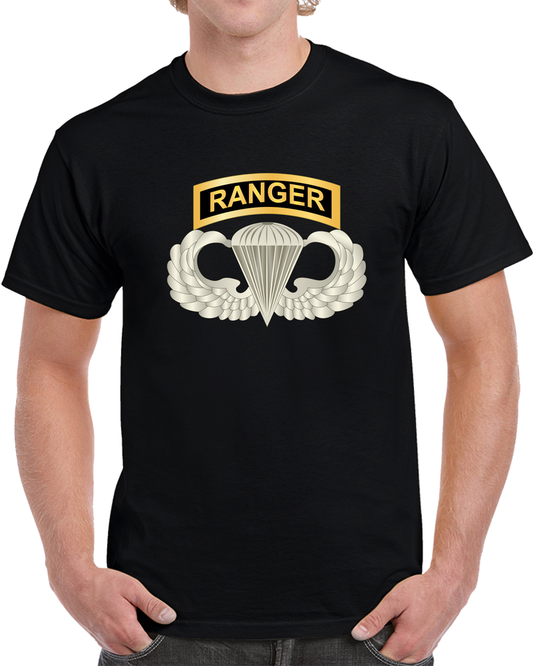 SOF - Airborne Badge - Ranger Tab X 300 T Shirt