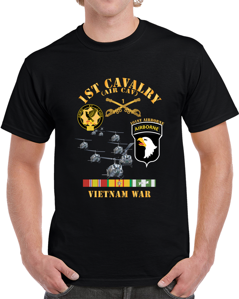 Army - 1st Cavalry (air Cav) - 101st Airborne W SVC X 300 T Shirt