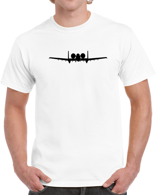Aircraft - USAF - A-10 Thunderbolt II - Front - Silhouette X 300 T Shirt