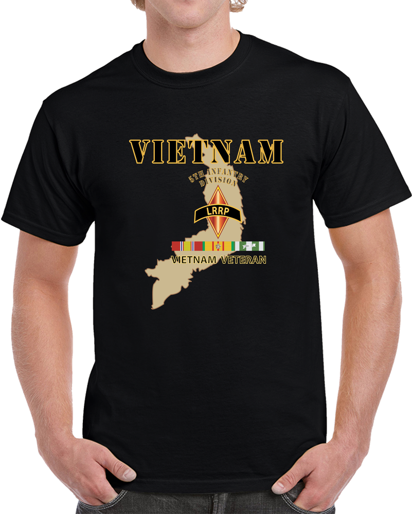 Emblem - SOF - Vietnam - 5th ID - LRRP X 300 T Shirt