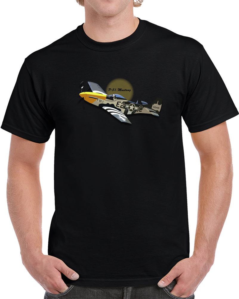 Army Air Corps P-51 Mustang Wo AAC X 300 T Shirt