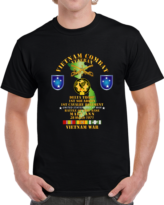 Army - Battle For FSB Mary Ann - D Trp 1st Sqd 1st Cav - 23rd ID W VN SVC T Shirt