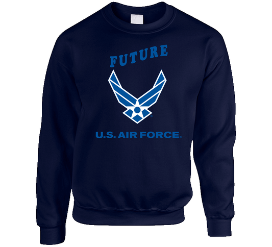 USAF Logo, TM Txt - U S Air Force - Future X 300 Crewneck Sweatshirt