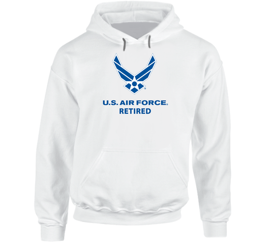 USAF Logo, TM Txt - U S Air Force - Retired X 300 Hoodie