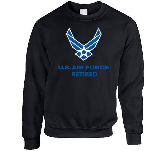 USAF Logo, TM Txt - U S Air Force - Retired X 300 Crewneck Sweatshirt