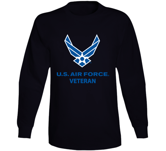 USAF Logo, TM Txt - U S Air Force - Veteran X 300 Long Sleeve T Shirt