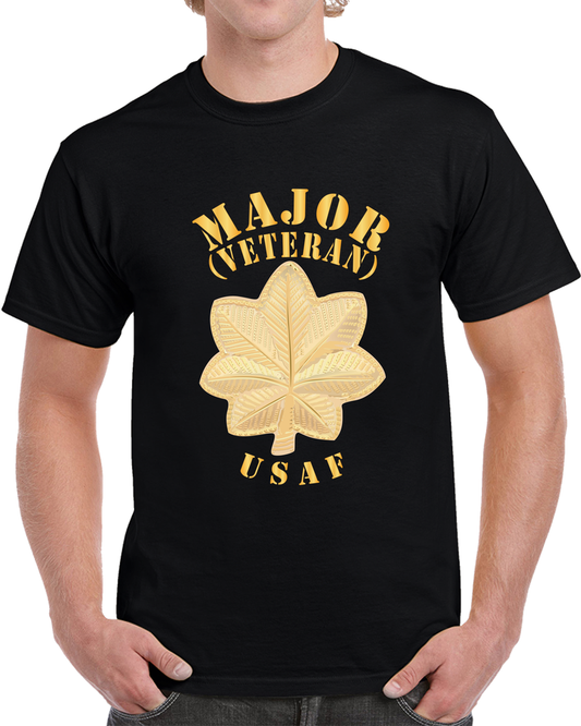 USAF - Major - Veteran - USAF X 300 T Shirt