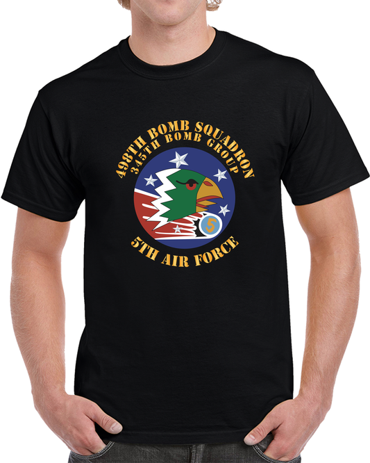 SSI - AAF - 5th AF - 345th BG - 498th Bomb Squadron X 300 T Shirt